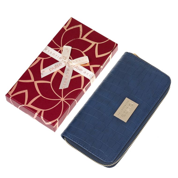 Pulse Ladies Gift Box Wallet - Blue