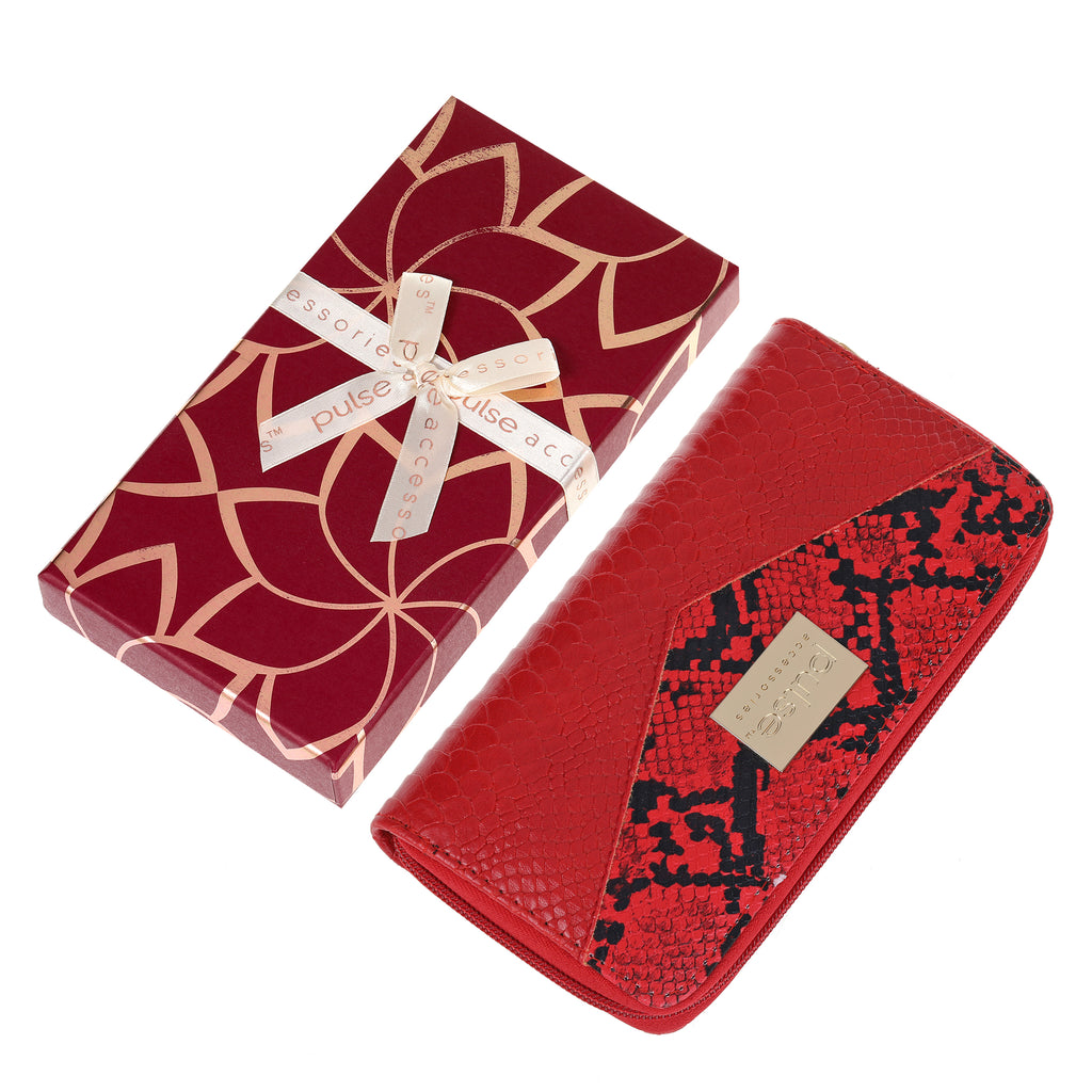 Pulse Ladies Gift Box Wallet - Red