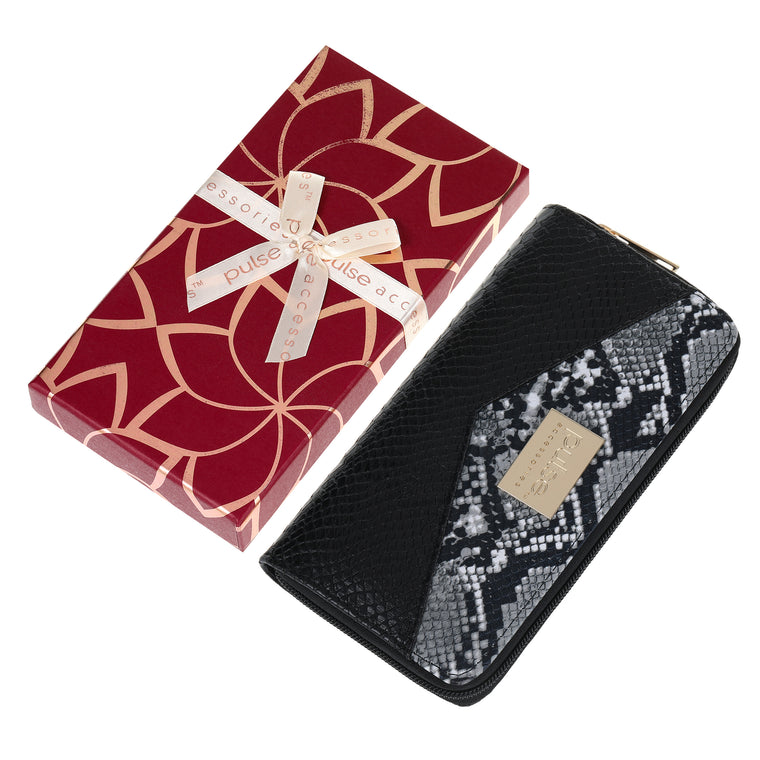 Pulse Ladies Gift Box Wallet - Black