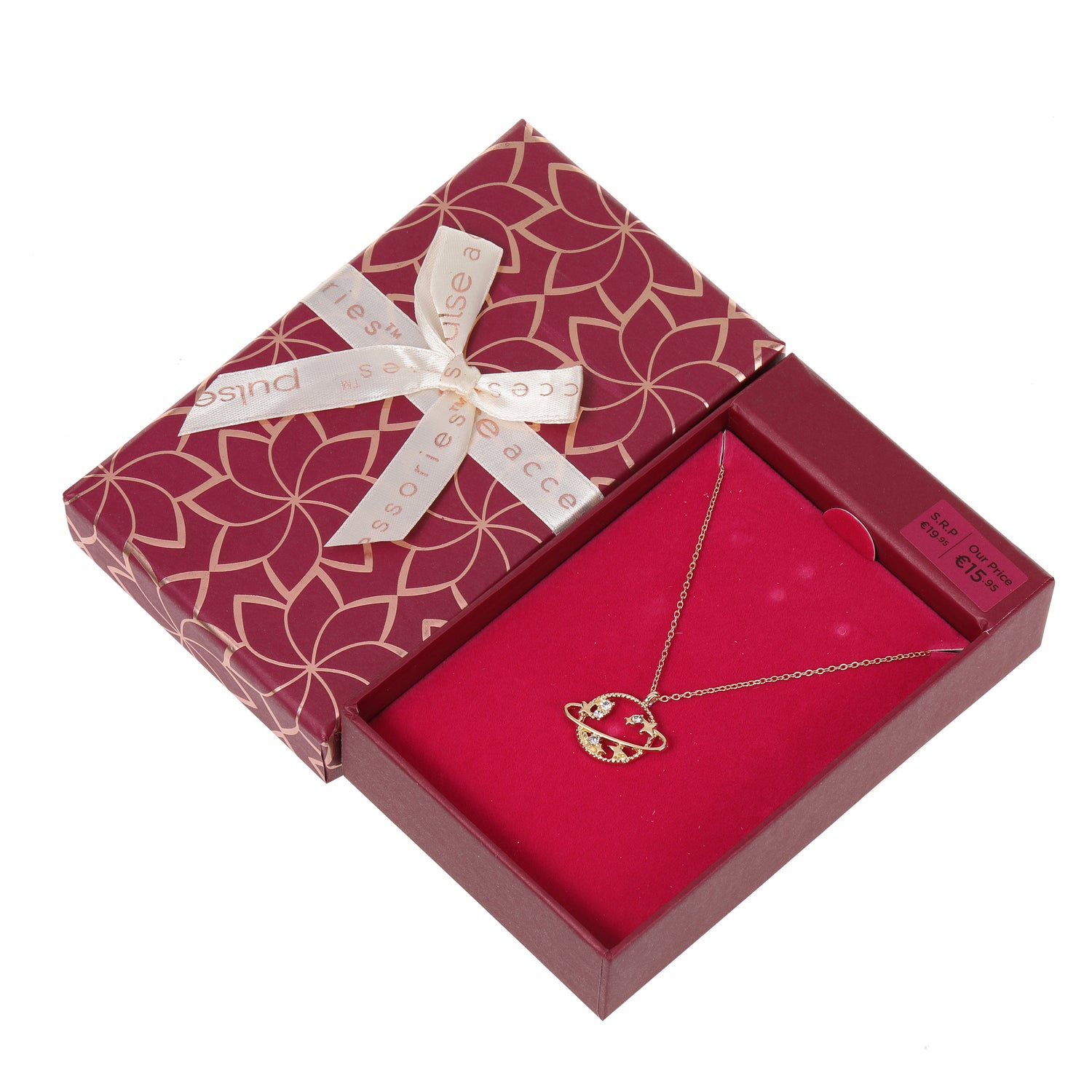 Pulse Ladies Gift Box Galaxy Necklace Gold