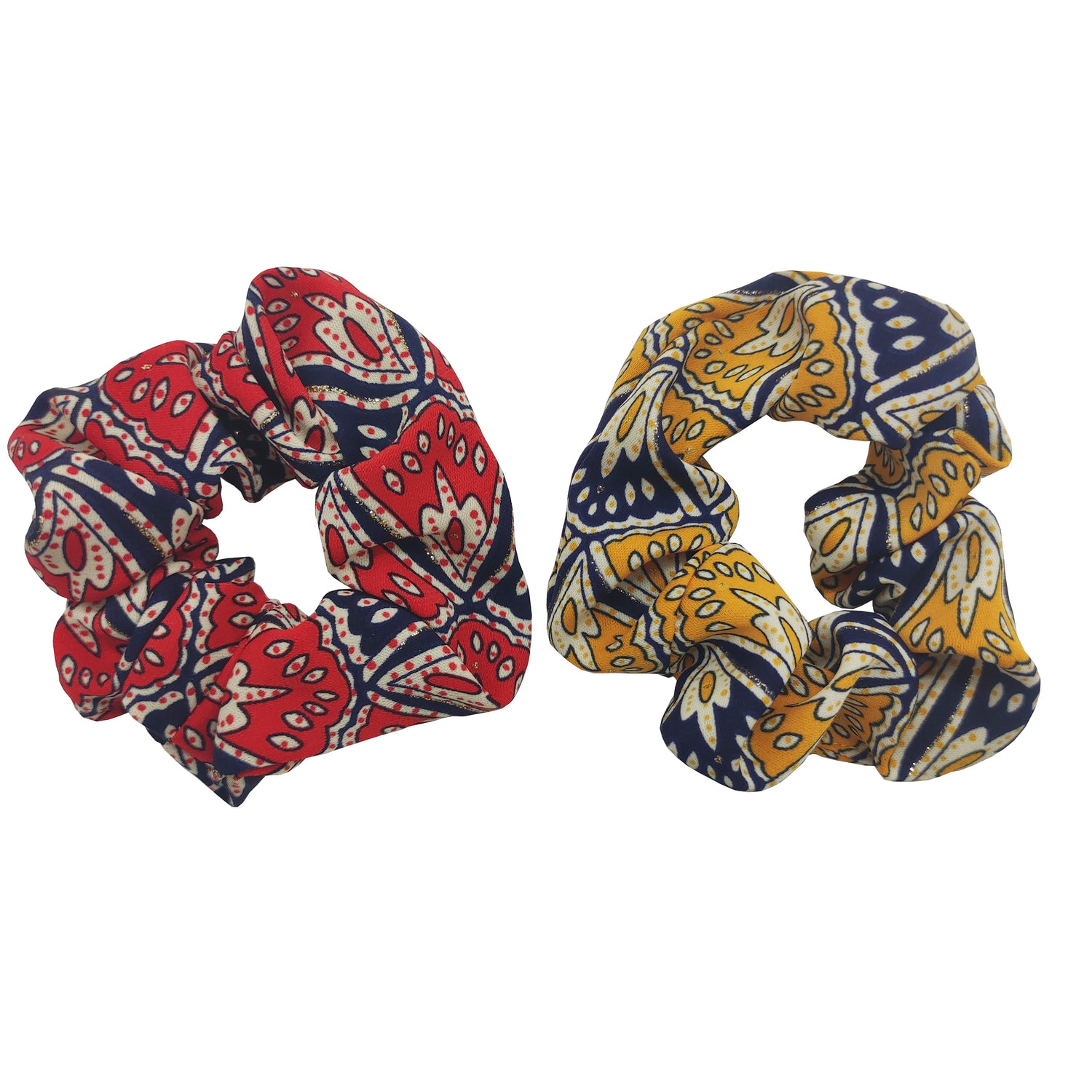 Pulse Professional 2pk Scrunchie - Red & Yellow