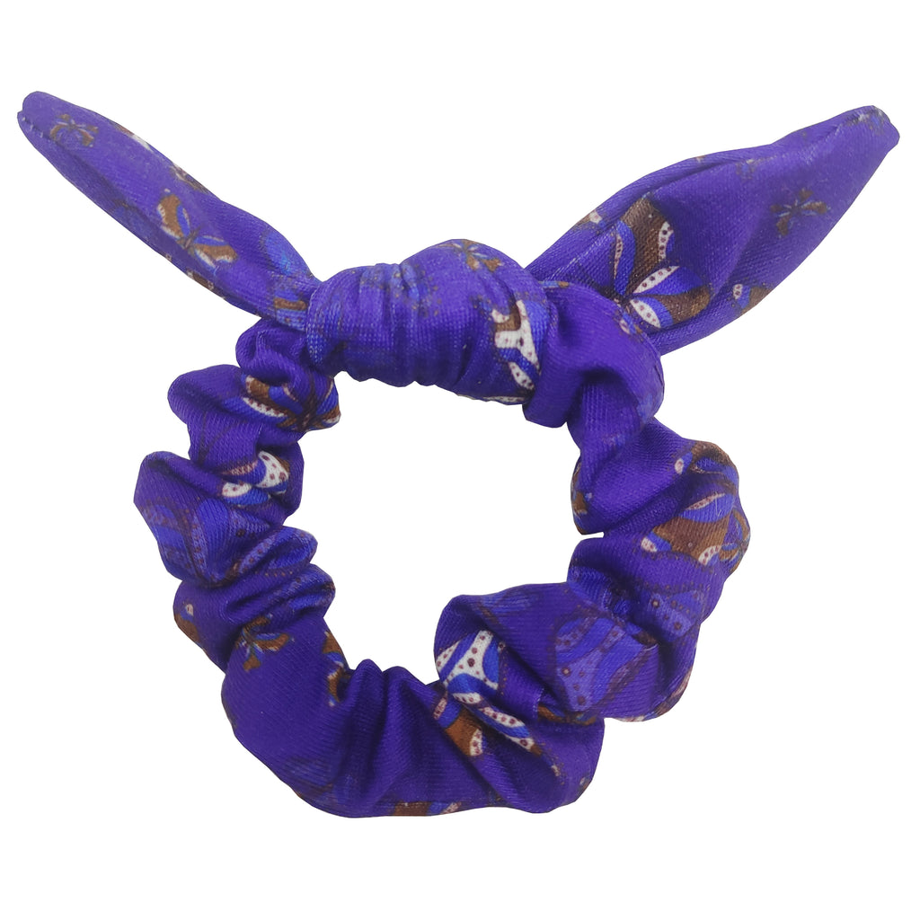 Sparkle Butterfly Bow Scrunchie - Blue