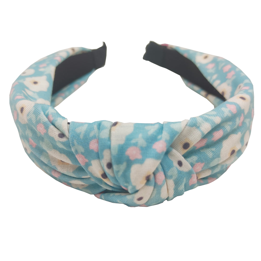 Sparkle Knot Top Hairband - Blue