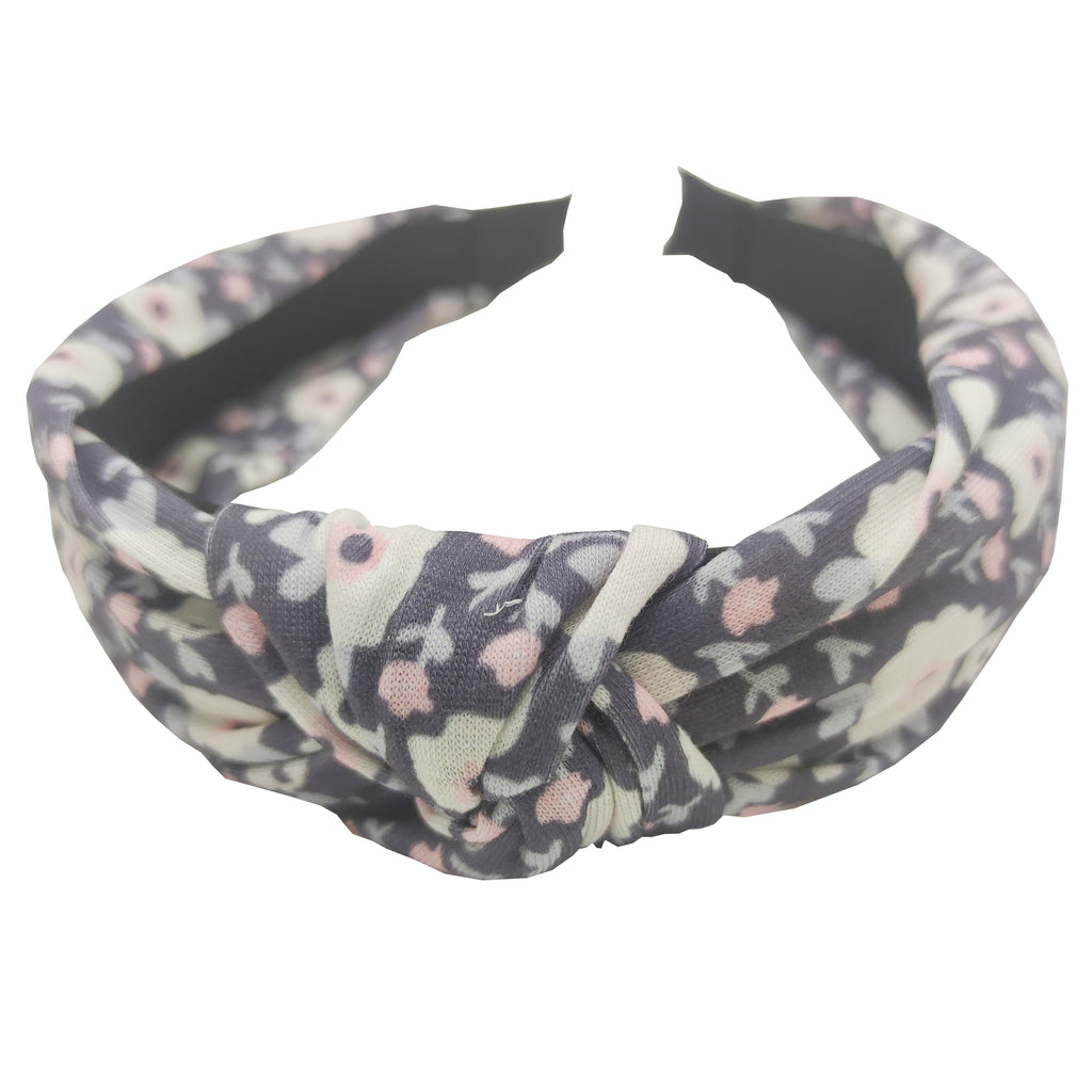 Sparkle Knot Top Hairband - Dark Blue