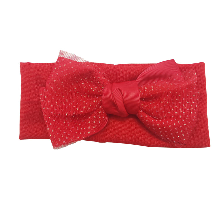 Sparkle Bow Kylie - Red