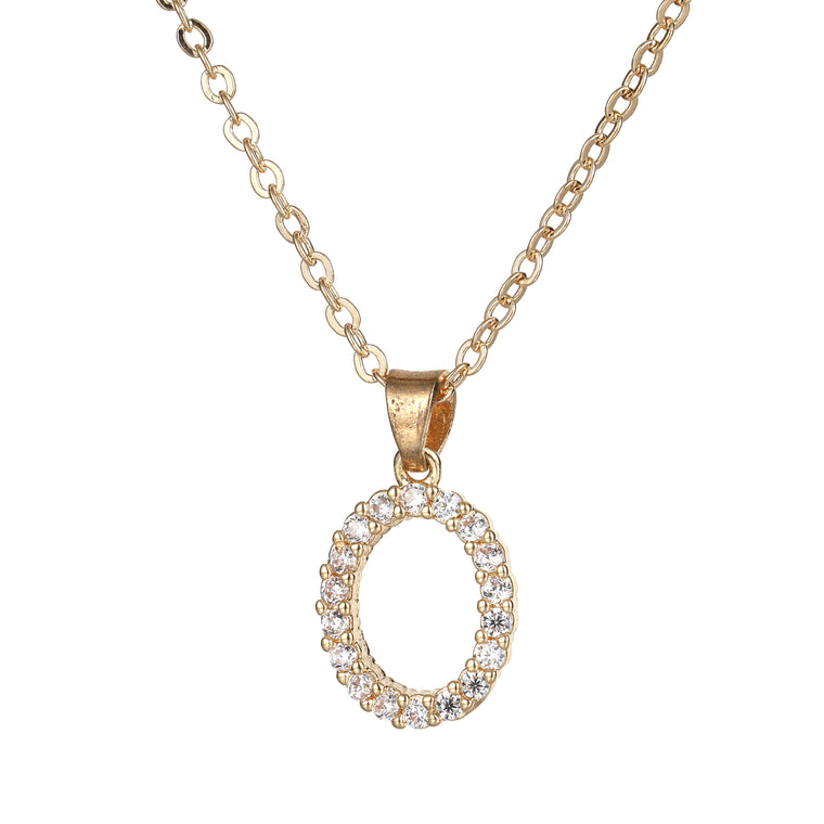 Oval Pendant Necklace Gold