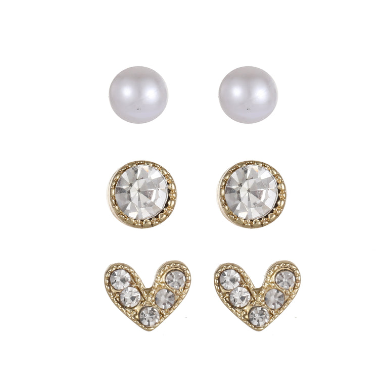 3pk Earring Gold