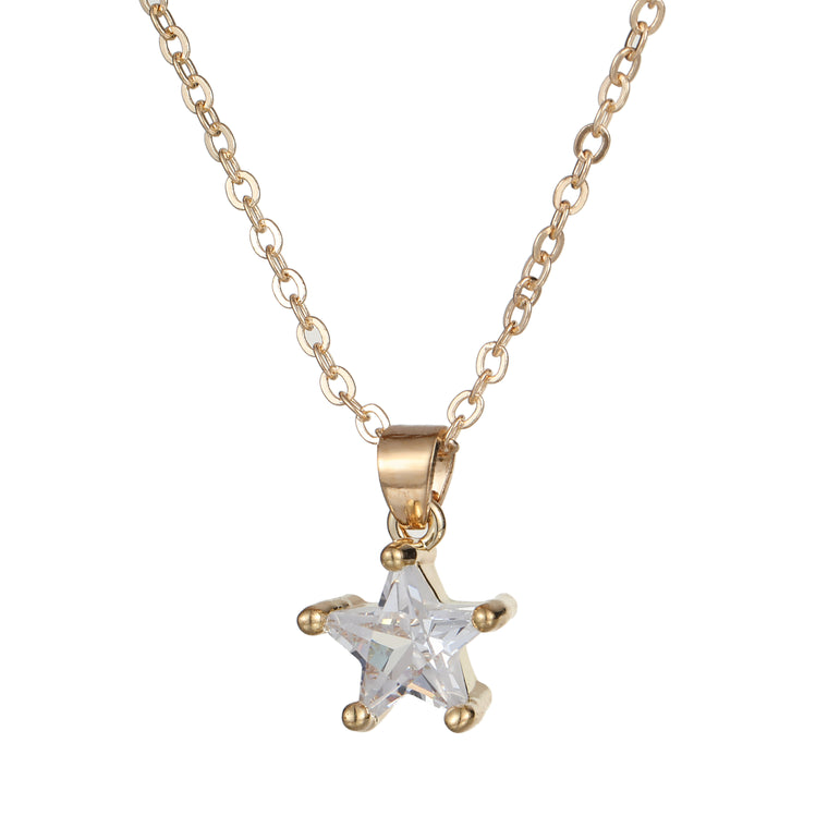 Star Pendant Necklace Gold