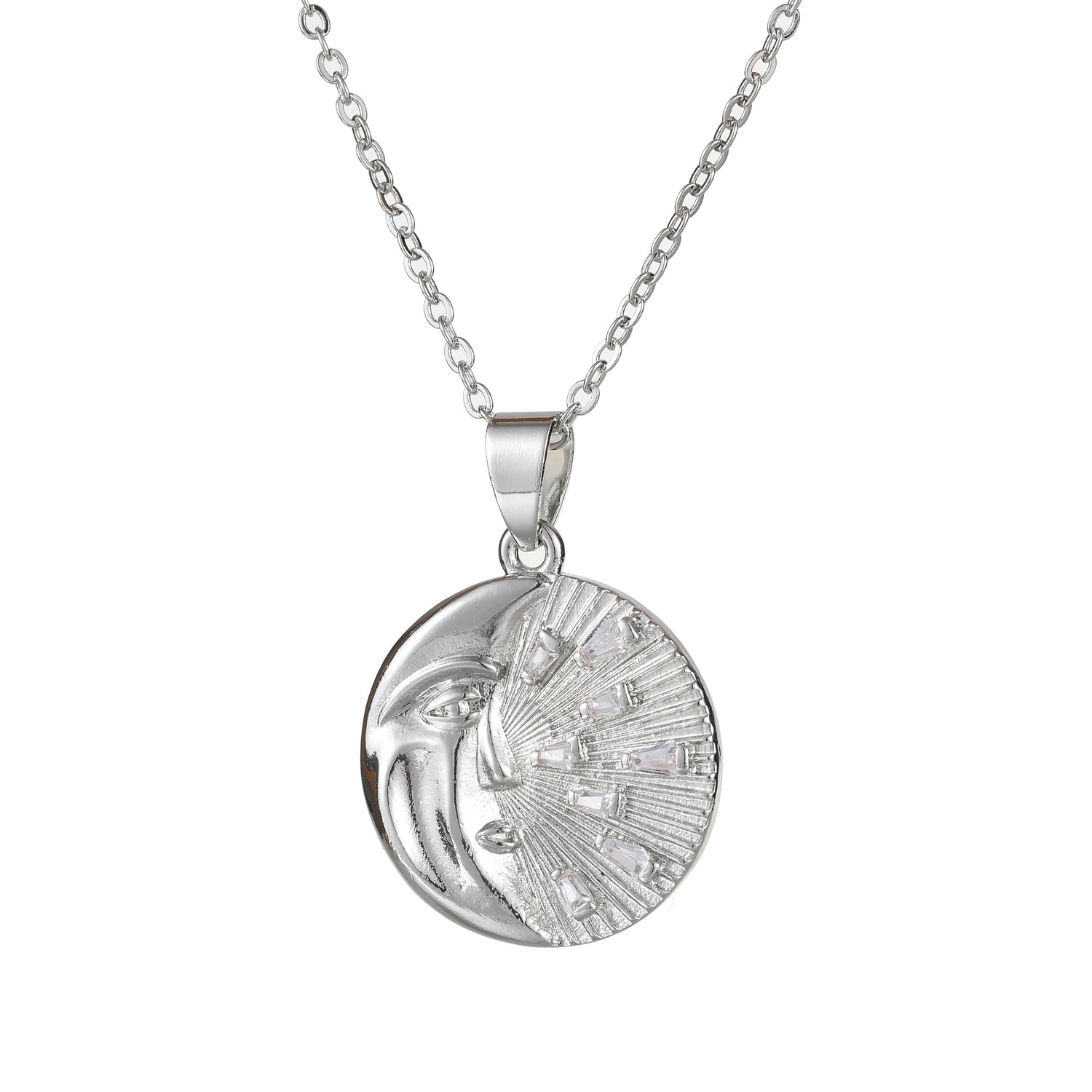 Moon Disc Necklace
