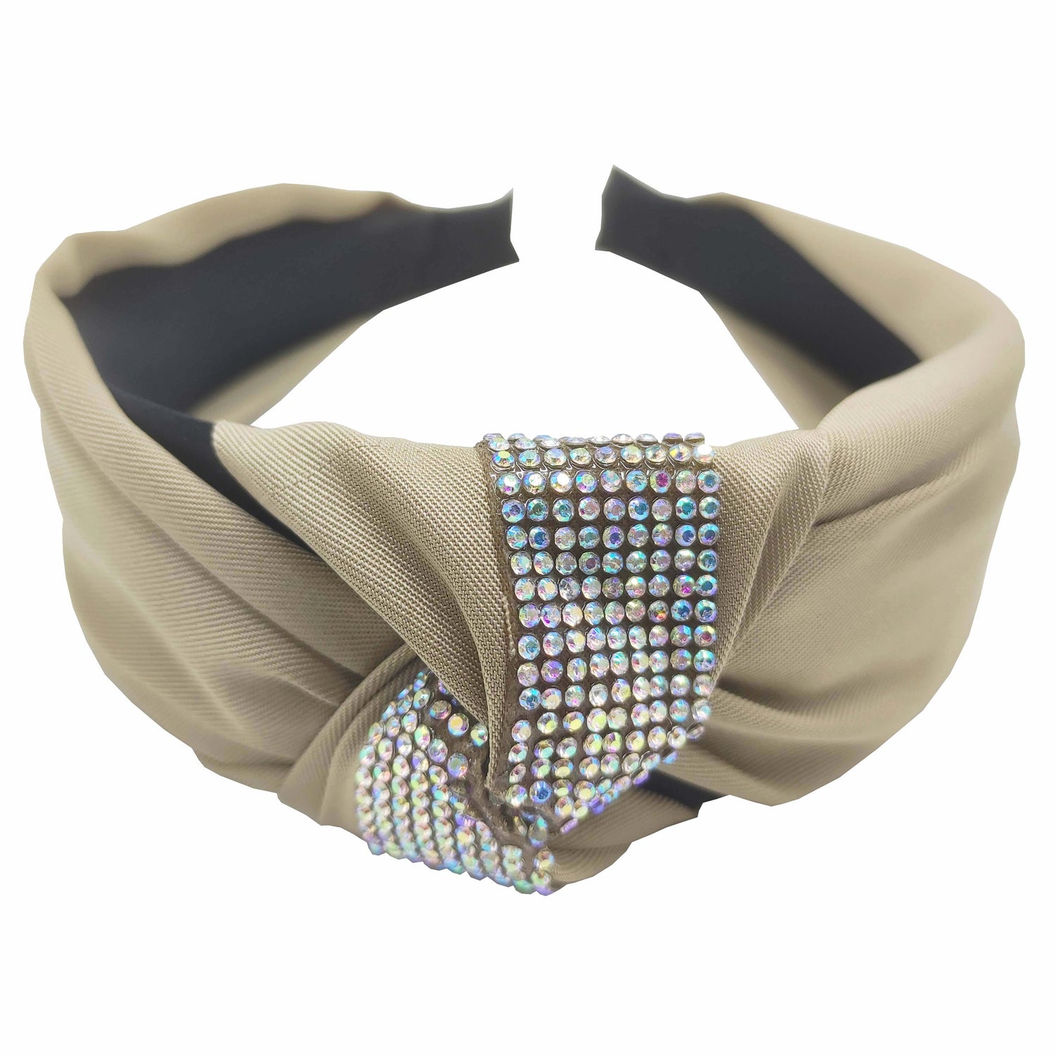 Pulse Professional Embellished Knot Top Hairband - Beige