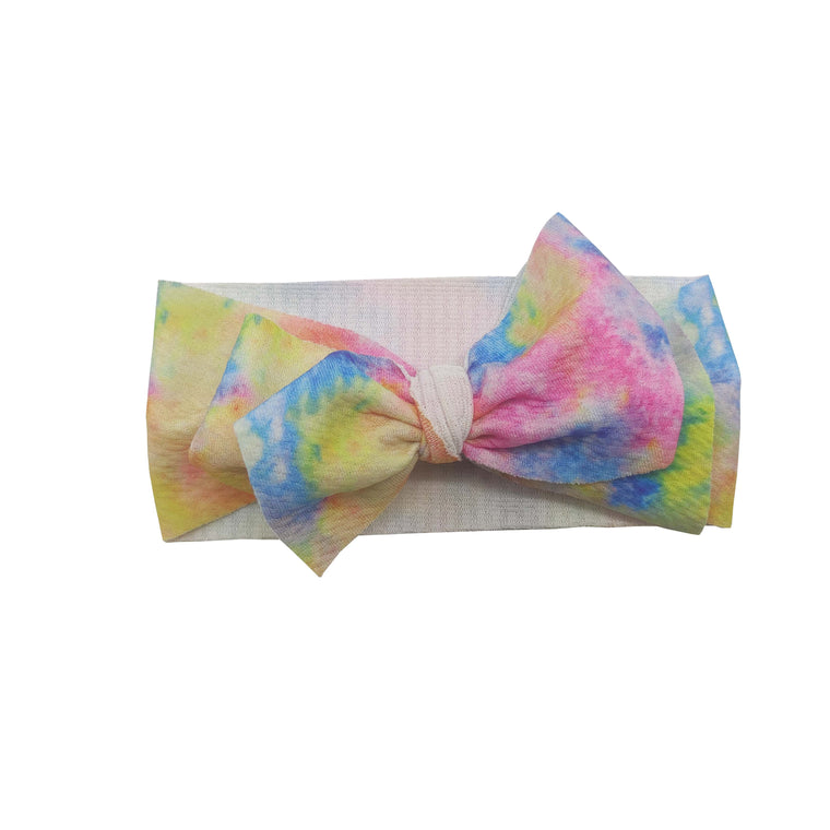 Sparkle Tie Dye Bow Kylie - Bright