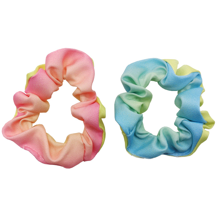 Sparkle 2pk Scrunchie - Pink & Green