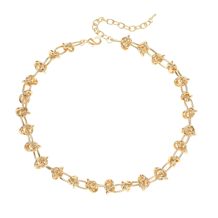 Knot Necklace Gold