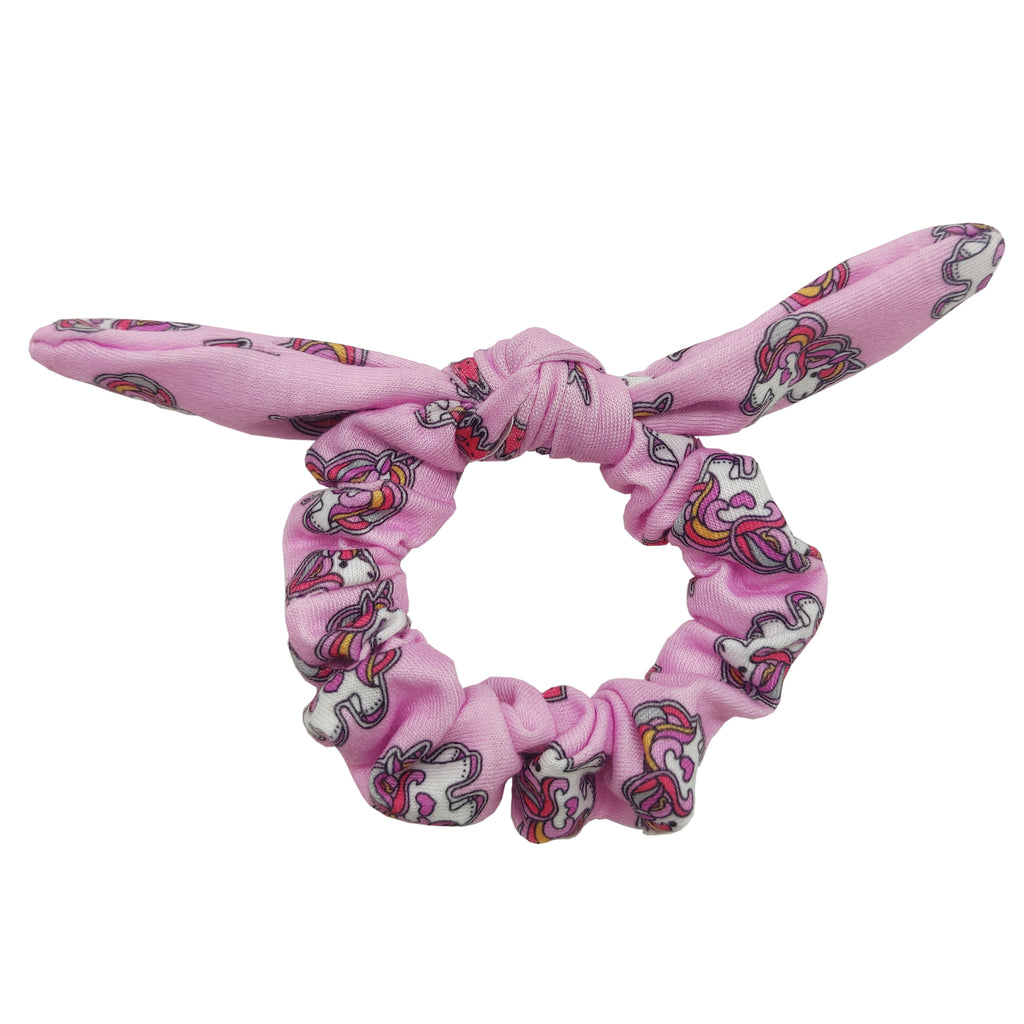 Sparkle Unicorn Bow Scrunchie - Pink