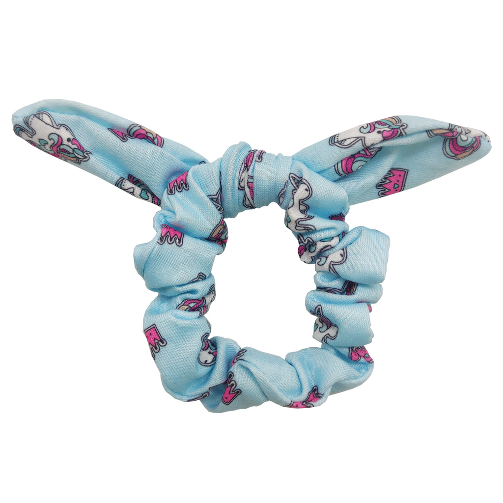 Sparkle Unicorn Bow Scrunchie - Blue