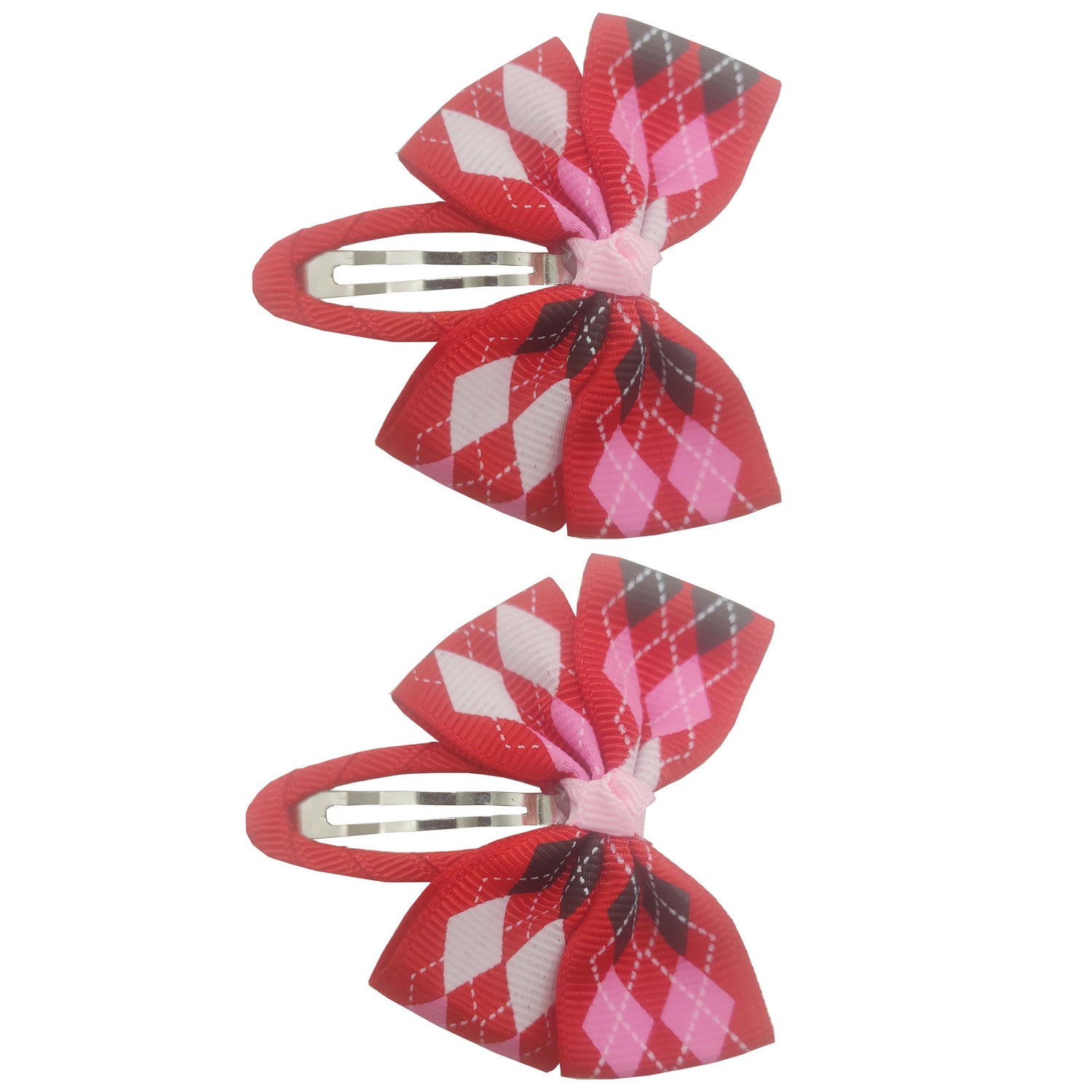 Sparkle 2pk Bow Clip - Red