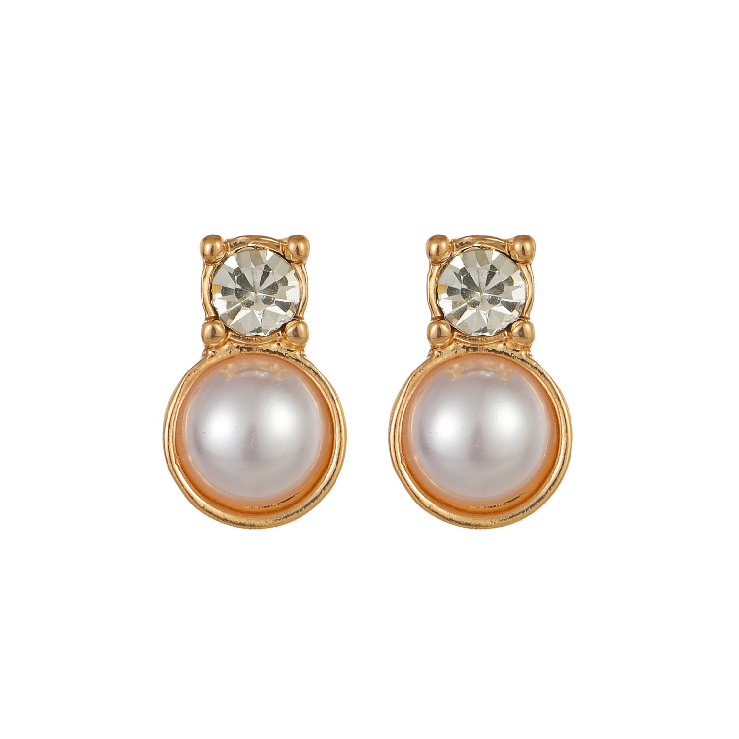 Pearl earring gold
