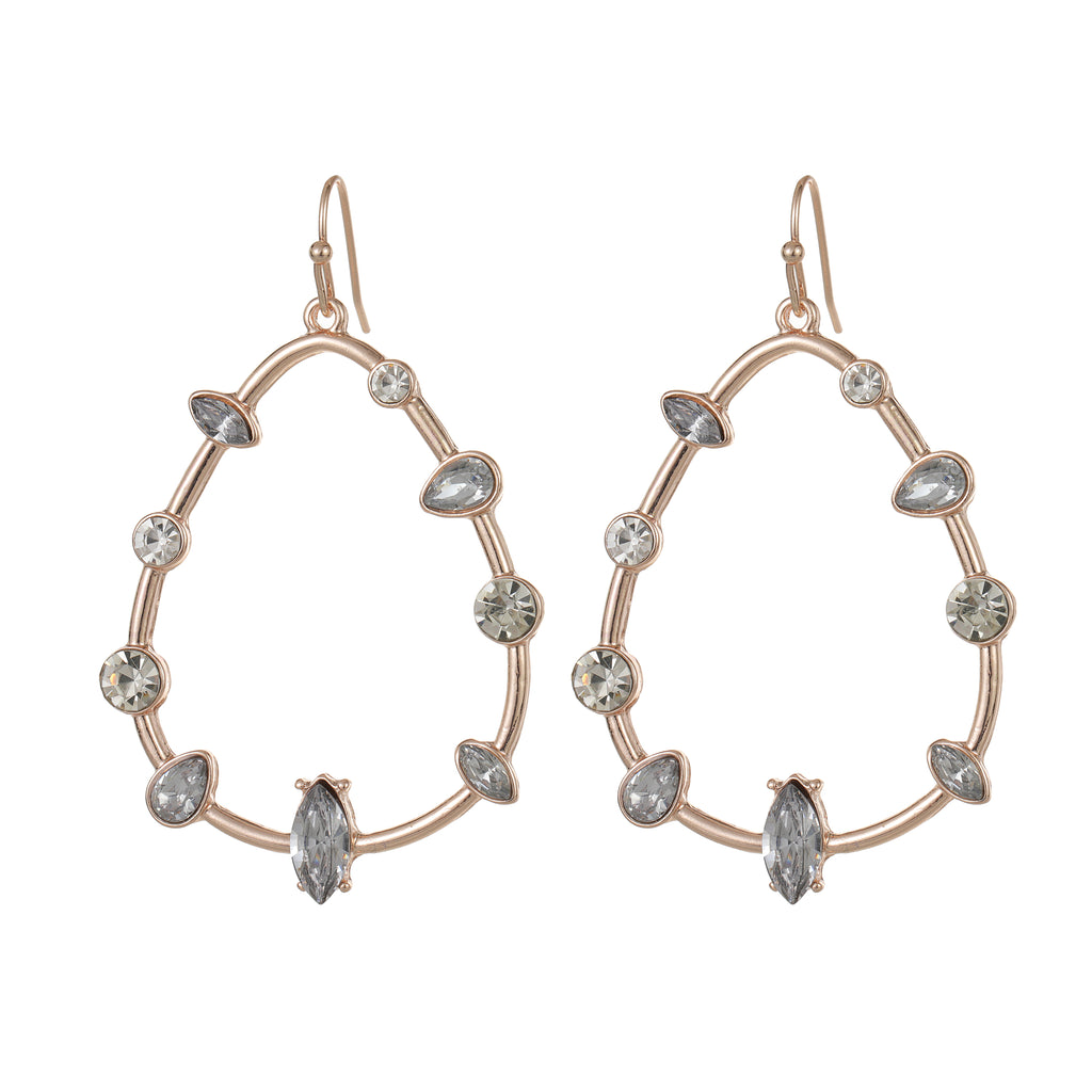 Statement earring rose gold