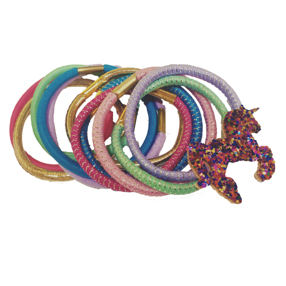 11pk Unicorn Elastic Set