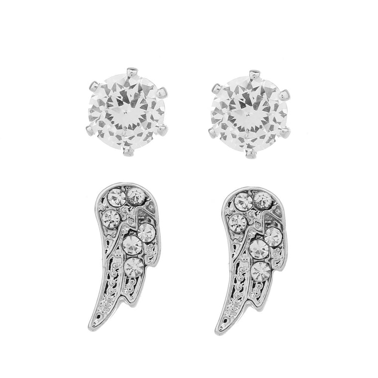 Delicate Ears 2pk Angel wing earring