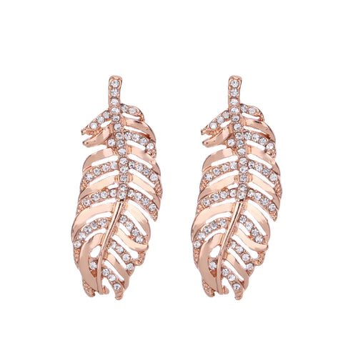 Serendipity Leaf Earring Rose Gold