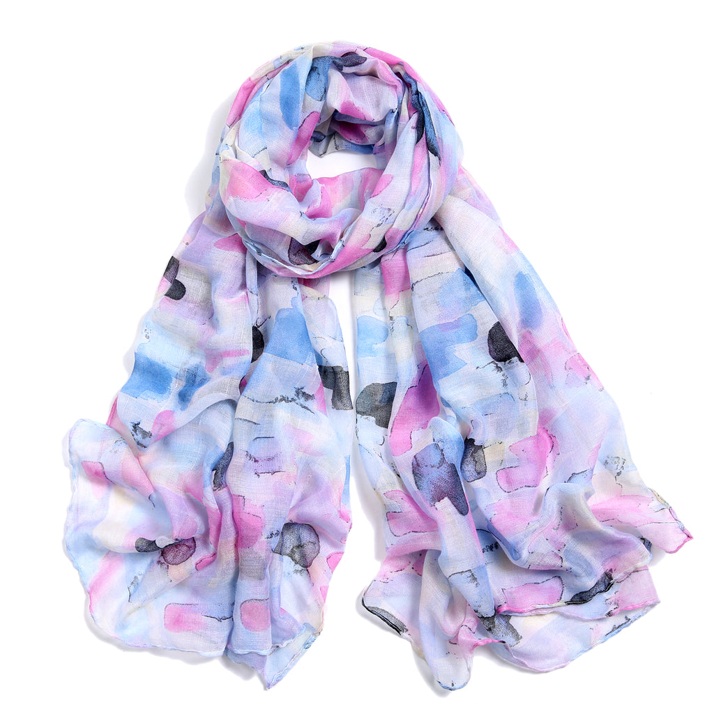 Abstract Scarf - Pink