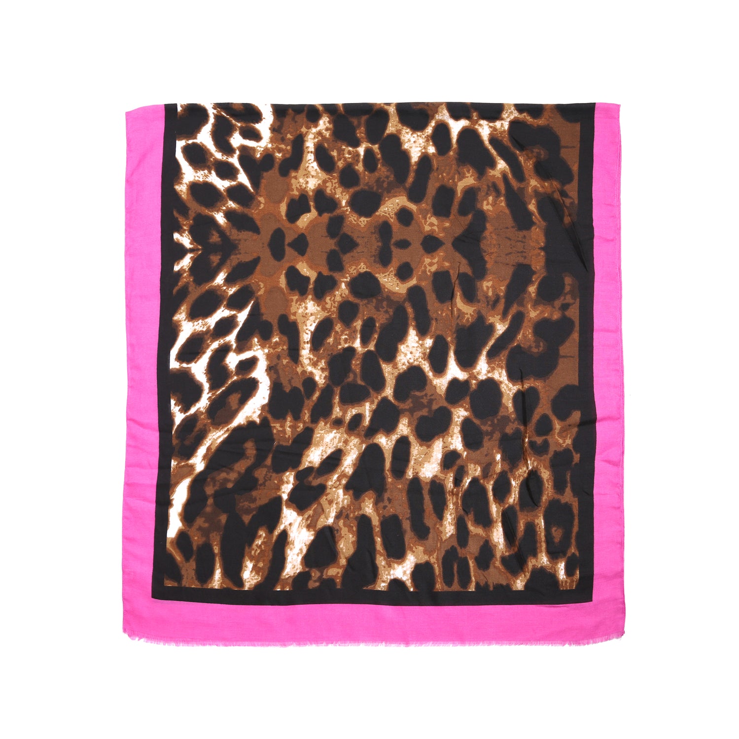 Leopard Print Scarf - Pink