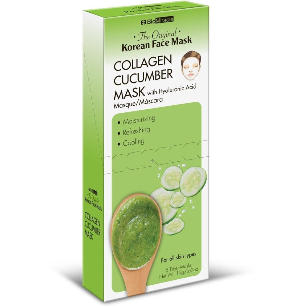 BioMiracle Collagen Cucumber Mask 5pk