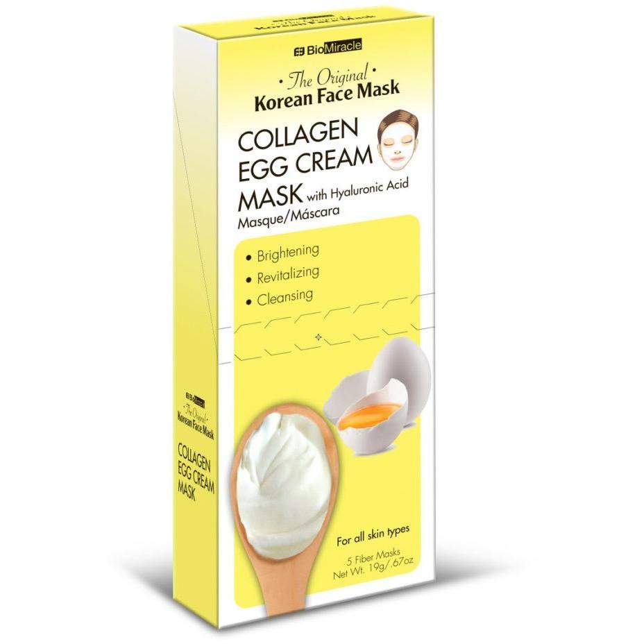 BioMiracle Collagen Egg Cream Mask 5pk